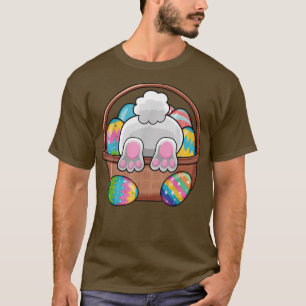 T-shirt Pâques Lapin Panier Oeufs Rabbit Fête de Pâques Fe