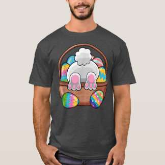 T-shirt Pâques Lapin Panier Oeufs Rabbit Fête de Pâques Fe