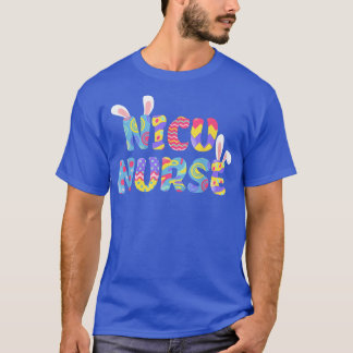 T-shirt Pâques NICU Infirmière mignonne lapin Oreilles de 