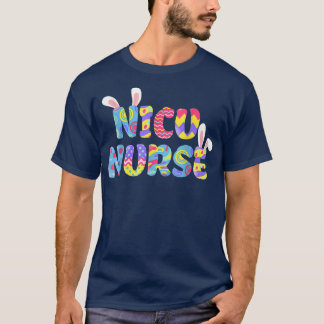 T-shirt Pâques NICU Infirmière mignonne lapin Oreilles de 