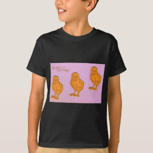 T-shirt Pâques Salutations Poussins pourpres