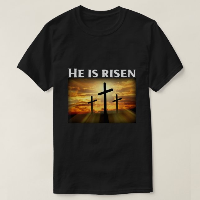 T-shirt Pâques T Chemise Il Est Resté T Chemise Christian  (Design devant)