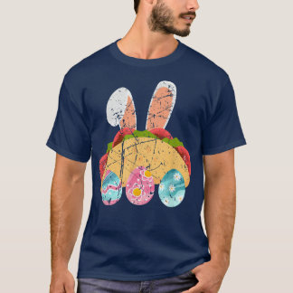 T-shirt Pâques Taco Bunny Funny Meican Food Foody Hommes F