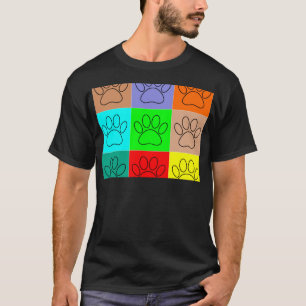 T-shirt Paquets De Chiots Mignons En Carré