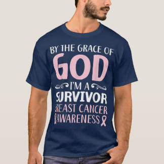 T-shirt Par la grâce de Dieu, je suis un survivant Cancer 