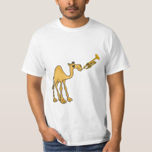 T-shirt PAR le chameau jouant la chemise de trompette