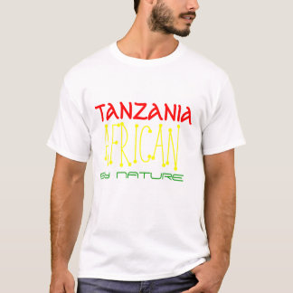 T-SHIRT PAR NATURE, AFRICAIN, NÉ DEDANS, LA TANZANIE