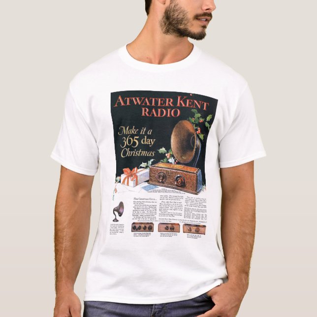 T-shirt par radio d'Atwater Kent (Devant)