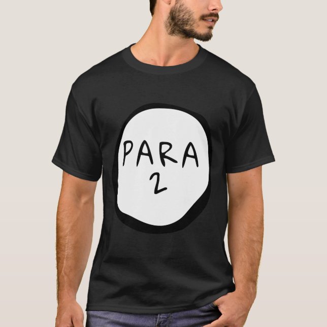 T-shirt Para 2 Paraprofessionnel Costume Assistant enseign (Devant)