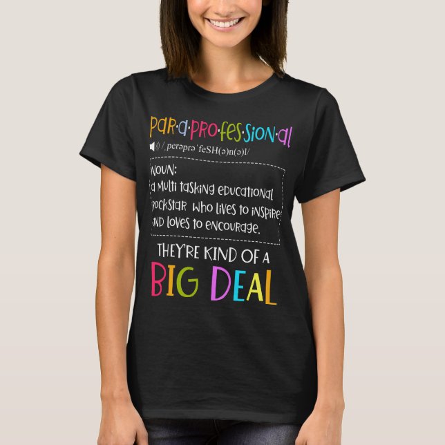T-shirt Para école primaire professionnelle (Devant)