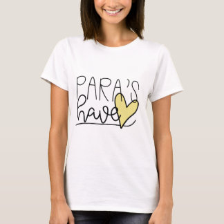 T-shirt Para ont la pièce en t de coeur