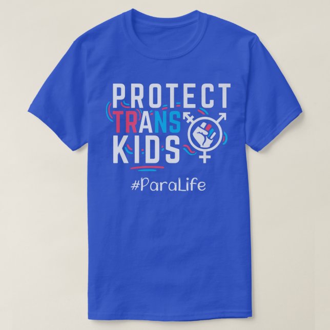 T-shirt Para Protéger les enfants trans Transgenre LGBT Pr (Design devant)