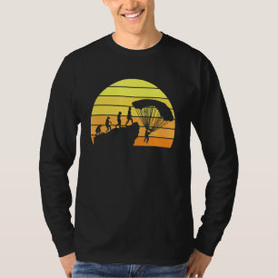 T-shirt Parachute d'évolution Retro Sunset Art