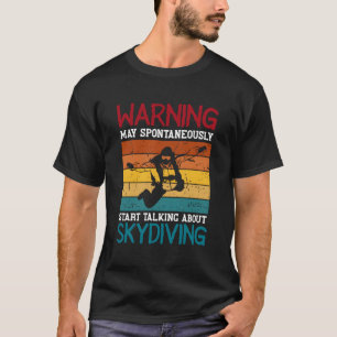 T-shirt Parachute Jumper Extreme Sports Skydive Retro Sk