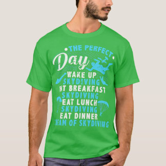 T-shirt Parachute Skydiver de jour parfait