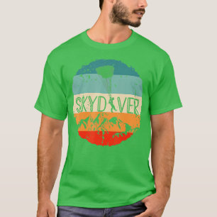 T-shirt Parachute Vintage Skydiver Retro Skydiver Skydivin