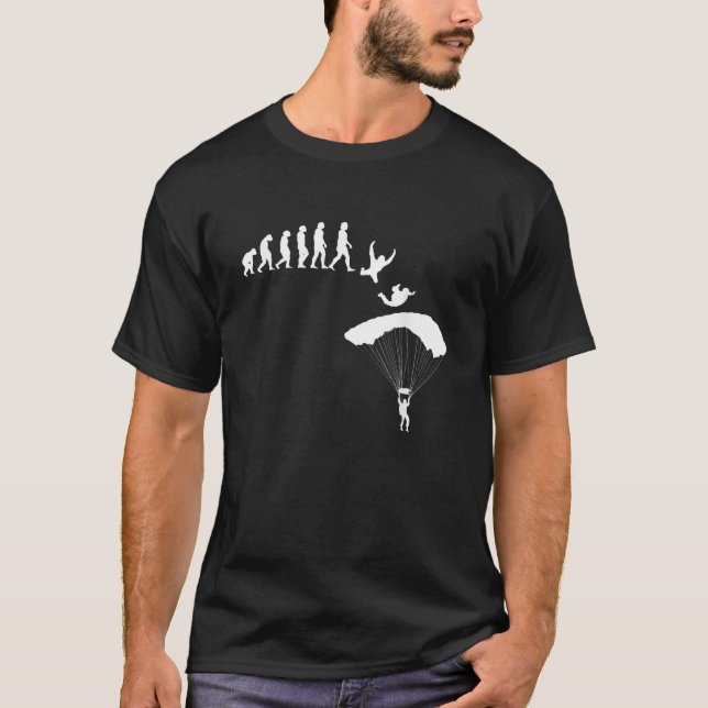 T-shirt Parachutisme Evolution Skydiving (Devant)