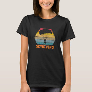 T-shirt Parachutisme Vintage Drôle Parachute Pour Hommes