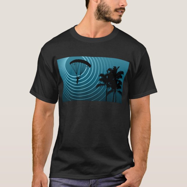 T-shirt parachutiste d'alcool illégal (Devant)