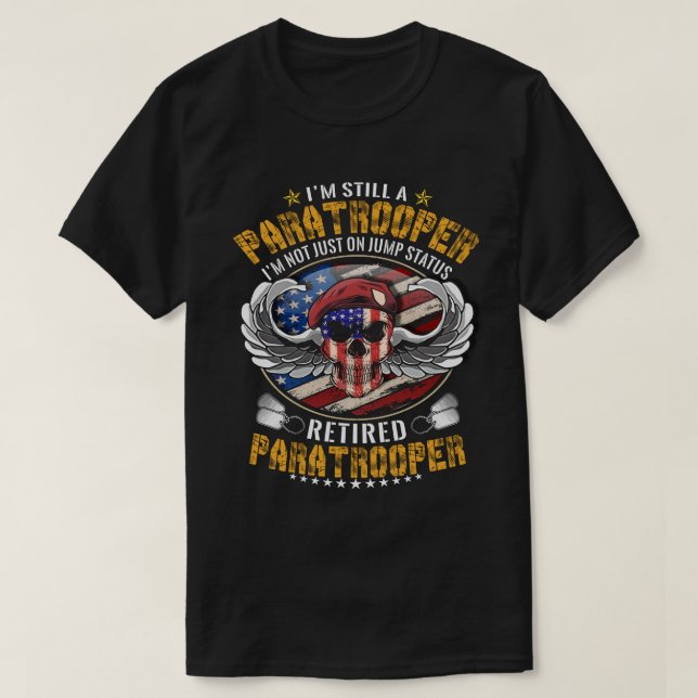 T-shirt Parachutiste de la division aéroportée de l'armée  (Design devant)