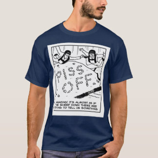 T-shirt Parachutistes Voir mouton Afficher un message