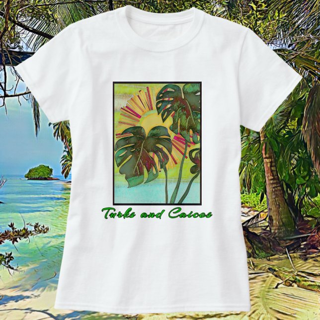 T-shirt Paradis tropical de Turks and Caicos (Créateur téléchargé)