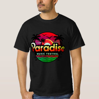 T-shirt Paradise Beach Band : Vibes tropicales