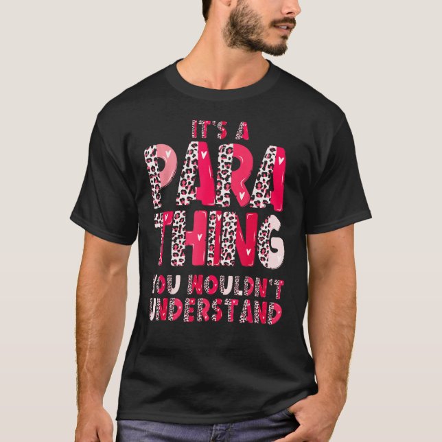 T-shirt Paraéducateur Paraprofessionnel Educateur C'est un (Devant)