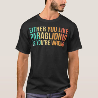 T-shirt Paraglider Skydiver Conception rétro Vintage 6