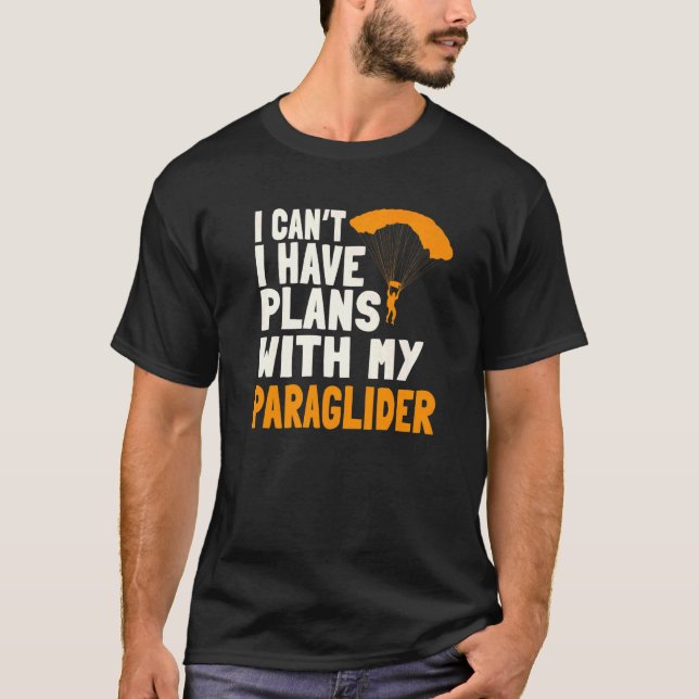 T-shirt Paragliding Plans Paragliders Parachute Paramotor  (Devant)