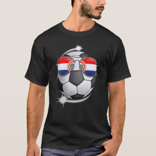 T-shirt Paraguay Fan de football Sunglass Soccer Paraguaya