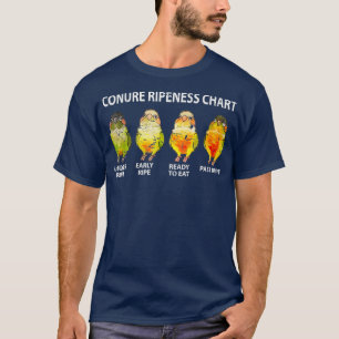 T-shirt Parakeet Conure Ripeness Bird Chart