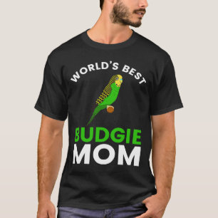 T-shirt Parakeet d'oiseau budget Meilleure maman Budgie du