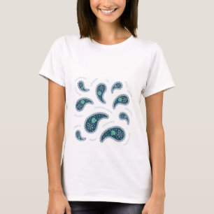 T-shirt Paramecia Paisley Biologie des protozoaires Scienc