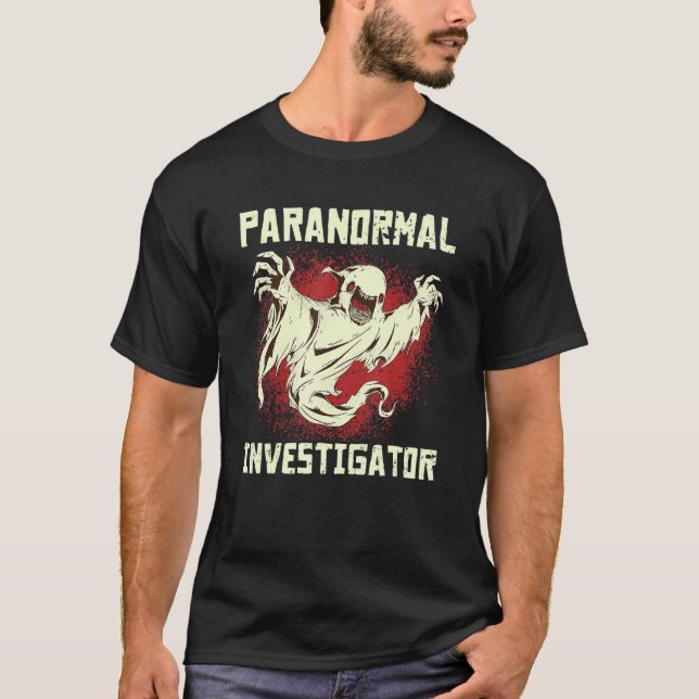 T-shirt Paranormal Chercheur Fantôme Chasse Paranormal E (Devant)