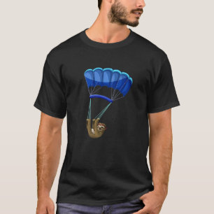 T-shirt Parapente drôle de paresseux volant en parachute