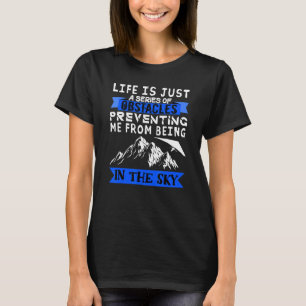 T-shirt Parapente parachute obstacles paramoteur parachuti