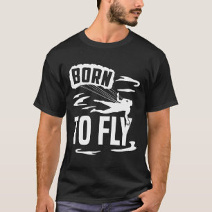 T-shirt Parapente Skydiving Né Pour Voler Premium