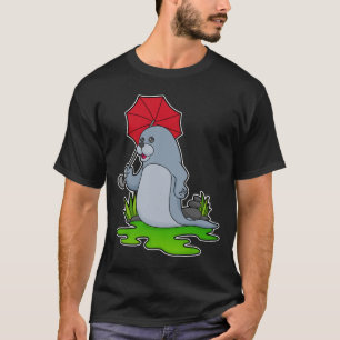 T-shirt Parapluie de pluie de phoque
