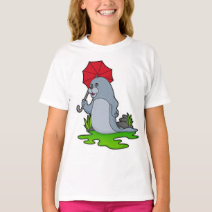 T-shirt Parapluie de pluie de phoque