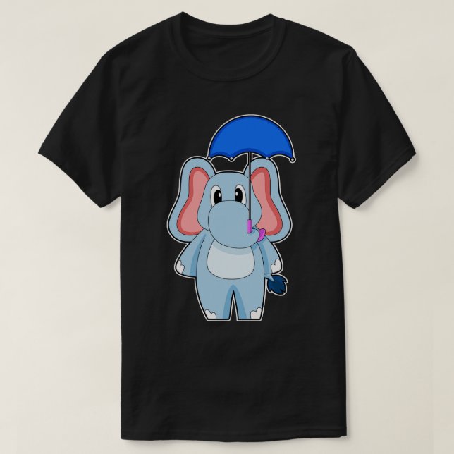 T-shirt Parapluie Eléphant (Design devant)