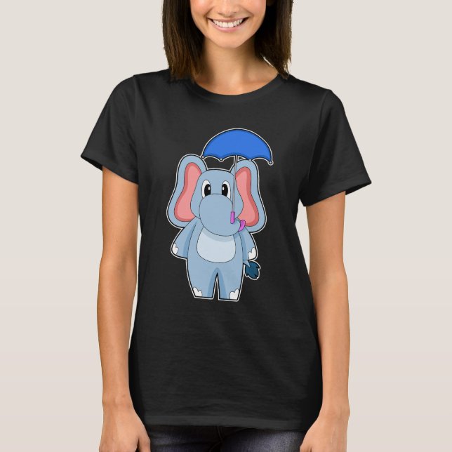 T-shirt Parapluie Eléphant (Devant)