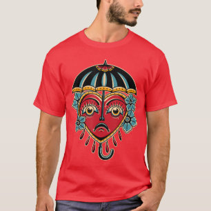 T-shirt Parapluie Encre de tatouage américain traditionnel