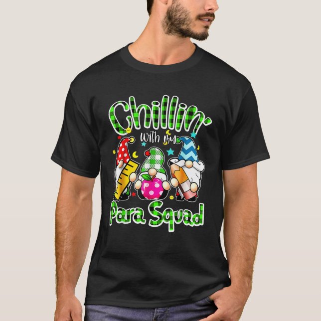 T-shirt Paraprofessional Para Squad Chillin Gnomes Christm (Devant)