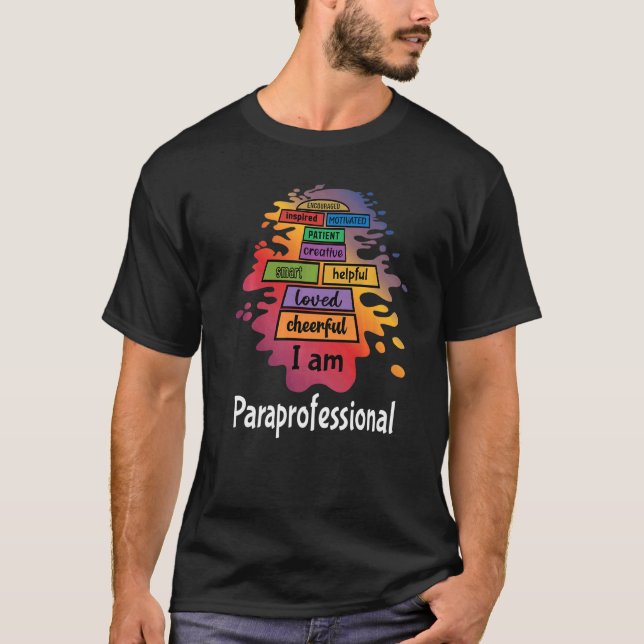 T-shirt Paraprofessional Paraeducator Teacher Assistant Ai (Devant)