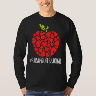 T-shirt Paraprofessionnal Life Teacher Apple Love Parapro