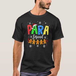 T-shirt Paraprofessionnel de Noël Squad Cute Gingpain