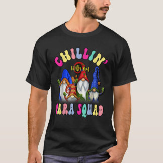 T-shirt Paraprofessionnel Para Squad Gnomes Chillin Noël