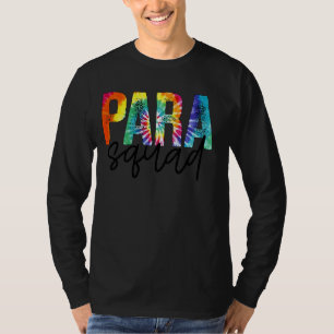 T-shirt Paraprofessionnel Para Squad Tie Dye Hippie