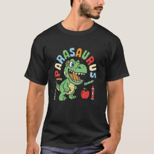 T-shirt Parasaurus Paraprofessionnel Dinosaur Para Educate